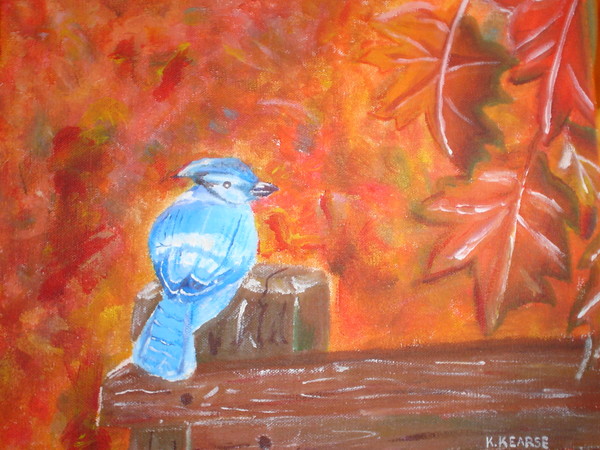 The Fall Day Bluejay