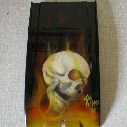 Flaming Ghost Rider Skull