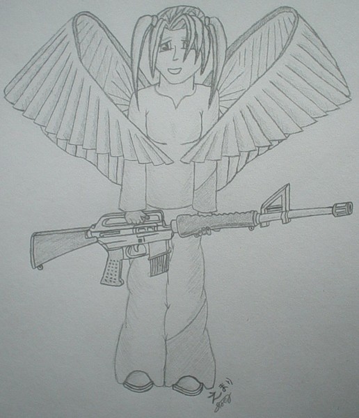 Armed Paper Angel