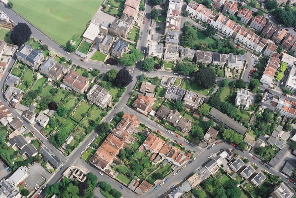 Aerial photo of Canynge Road, Clifton, Bristol.