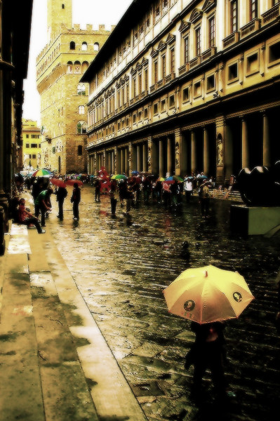 The yellow umbrella