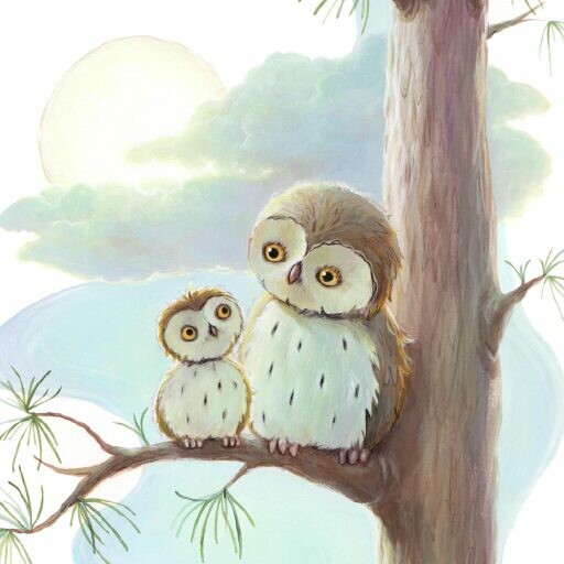 Owls In The Moonlight