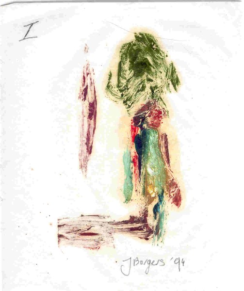 L' Homme en Vert 1, Lithographie, 1994
