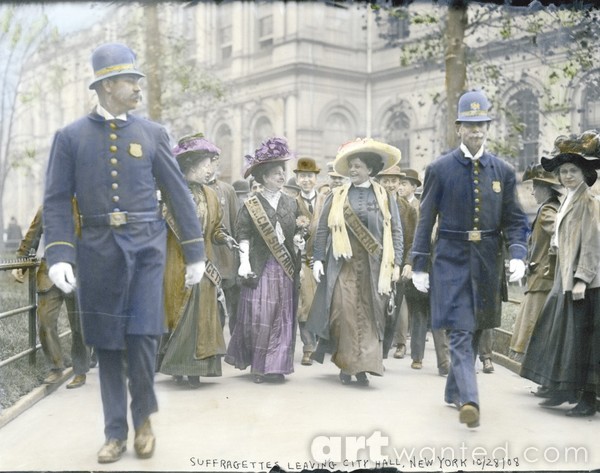 Suffragettes in New York, circa 1908
