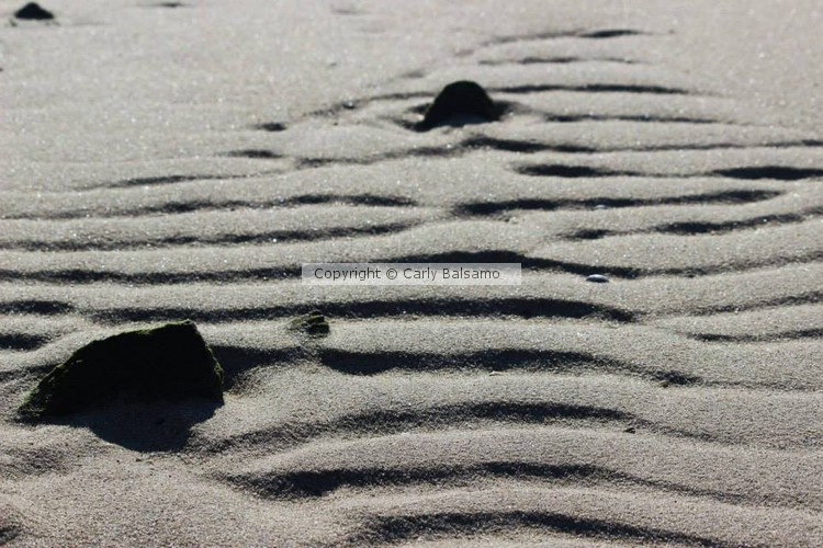Waves in the sand. Sandy Hook, NJ