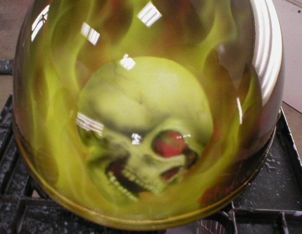 Flaming Ghost Rider Skull II