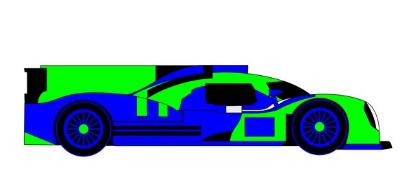 2014 porsche 919 hybrid mirror blue green