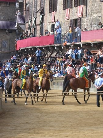 Il Palio (Horse Race in Siena, Italy - Aug 2006)
