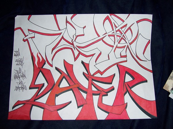 Slayer Grafitti Piece Tag
