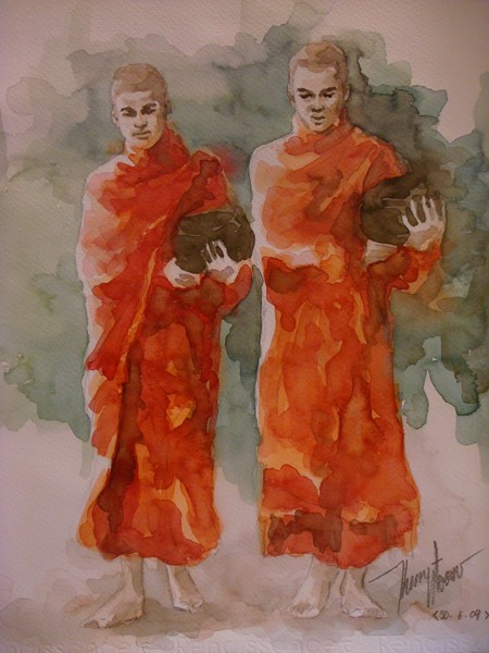 Two Monks (Sold)