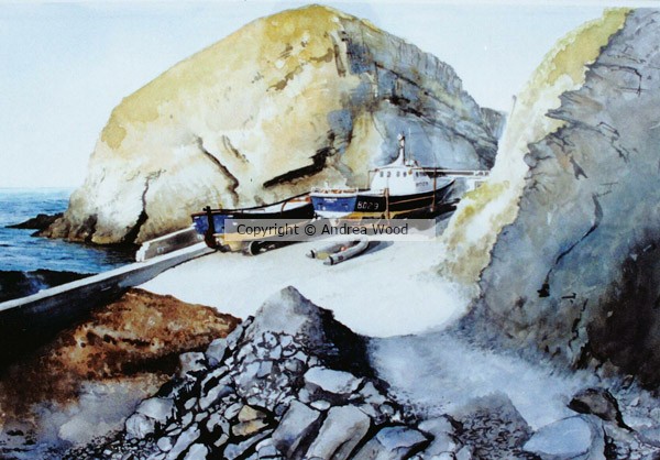 Lundy Island landing bay. 1998