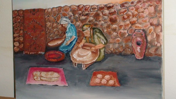Baking LAVASH - Armenian bread