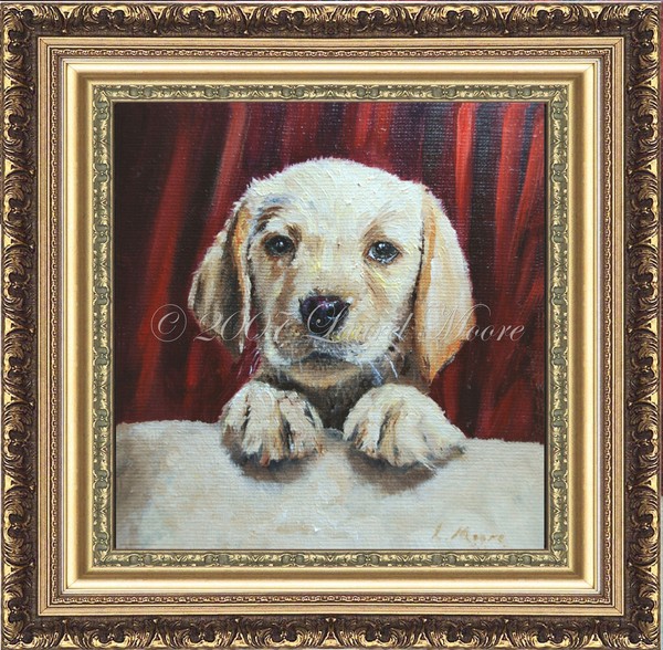 'Snooky' labrador puppy dog painting