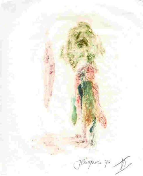 L' Homme en Vert 2, Lithographie, 1994