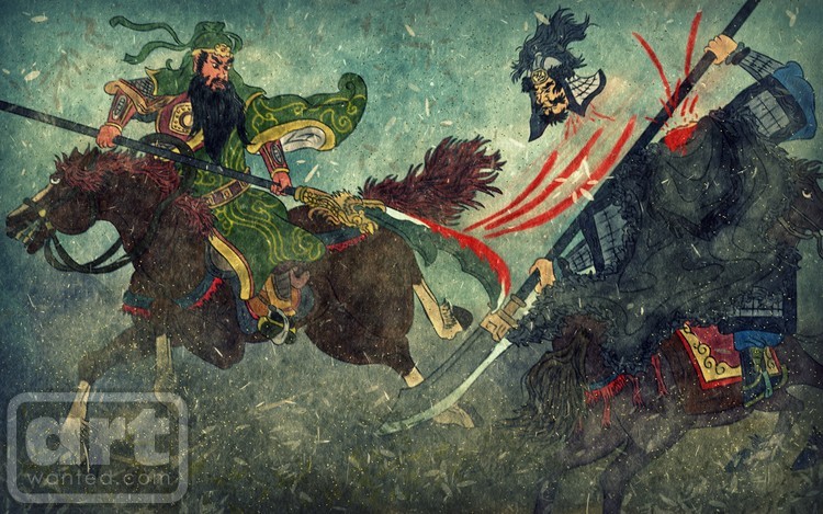 Guan Yu slays Hua Xiong