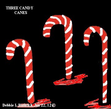 THREE CANDY CANES LEFT