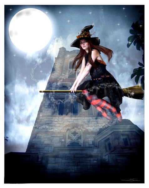 Witch on a Broom