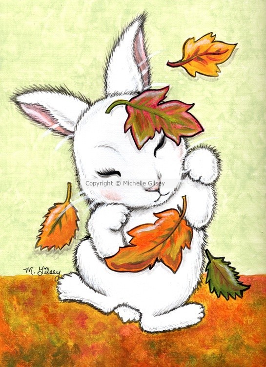 Autumn Leaves Bunny 