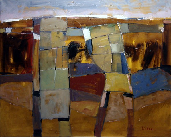 1159, Two rivers,80-100 cm, oil on canvas, 2011