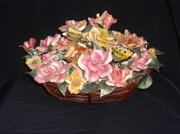 Roses in a basket