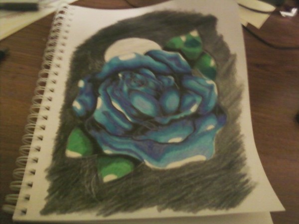 The blue rose of the moon