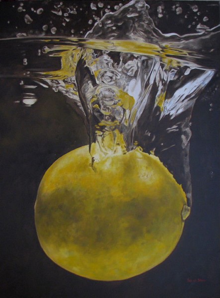 Lemon in water