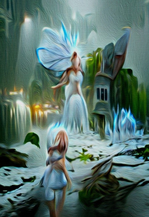 The Little Girl And The White Fairy