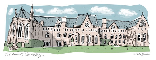 St Edmund's School Canterbury, dip pen & digital