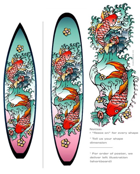 Surfkoi, Boarddesign
