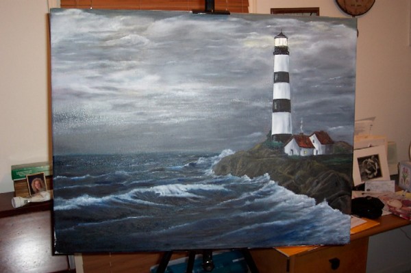 Storm at Lighthouse