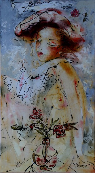 1115, Songbird, 100-50 cm, oil on canvas, 2011