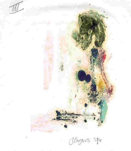 L' Homme en Vert 3, Lithographie, 1994