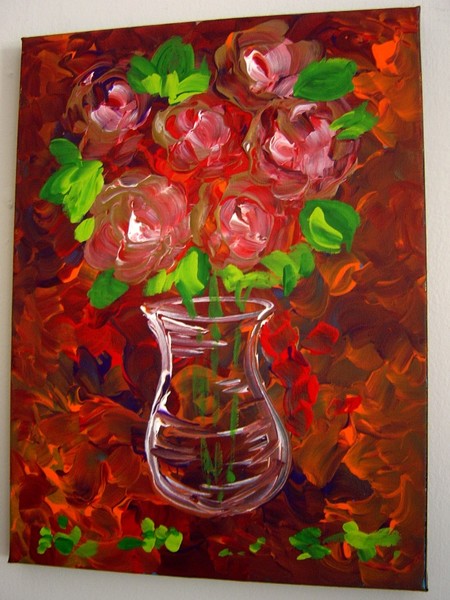Flowers acrylic painting