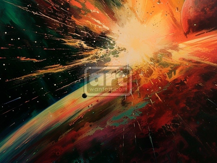 Space Abstract Wall Art  Print
