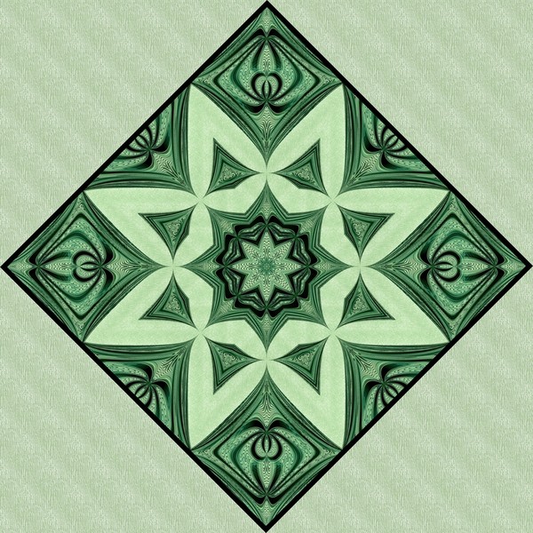 Green Kaleidoscope (Four)