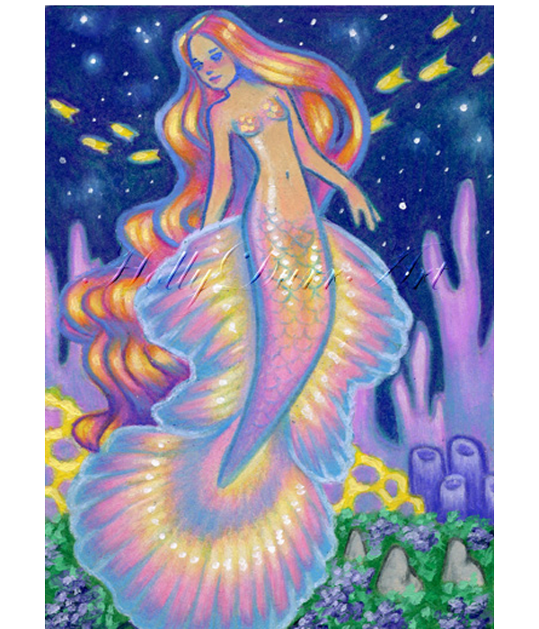 mermaid aceo 4