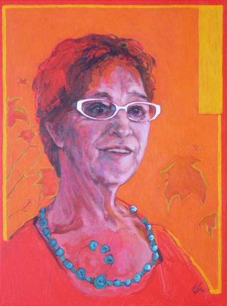 Tine, the woman with the red glasses