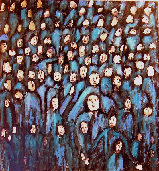 Lost in a Crowd of Blue