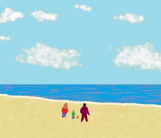 Three At Beach