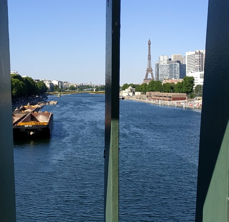 VIEW OF THE SEINE AND THE EIFFEL TOWER