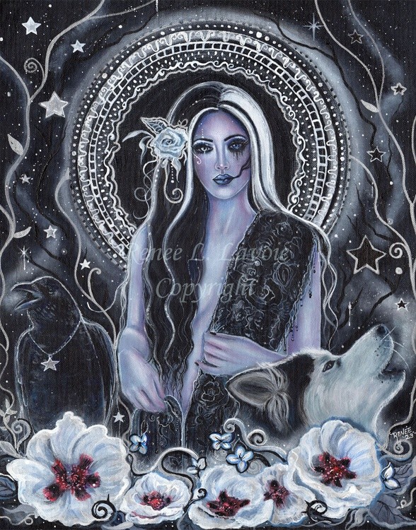 Melinoe goddess of nightmares by Renee Lavoie