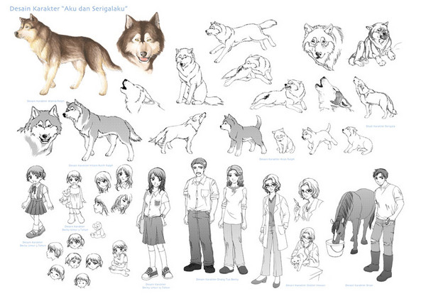 character design for wolf