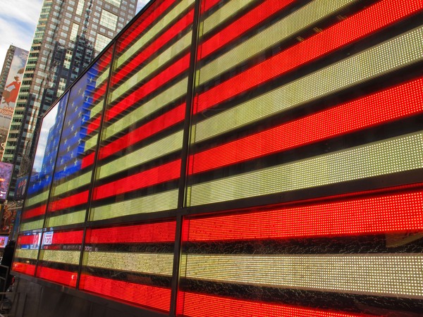 American Flag on Broadway