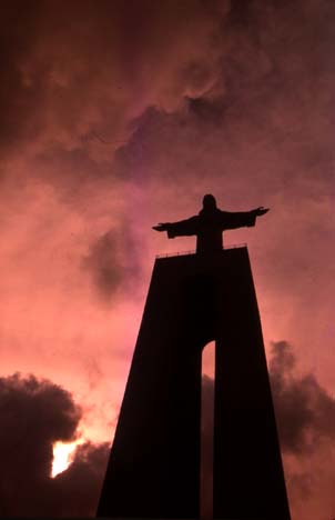 Statue of Jesus Lisbon Portugal
