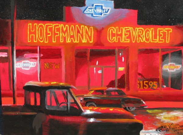 Neon Light Nights (Chevy Dealership Circa 1951)