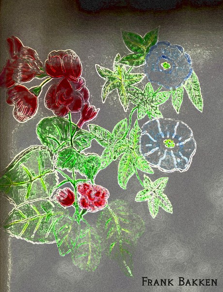 Wetpainted flowers
