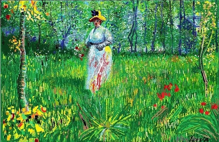 Dan-Gogh  Woman in the Garden