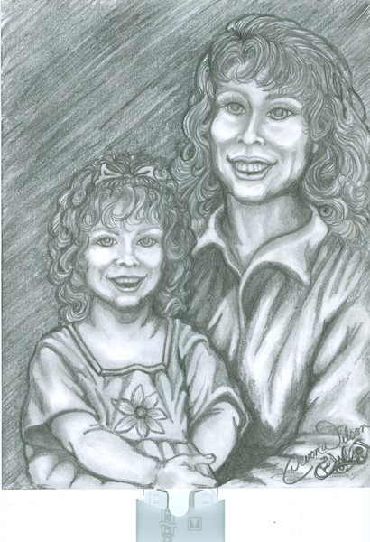 mother and daughter (sold portrait)