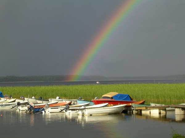 Boats and Rainbow