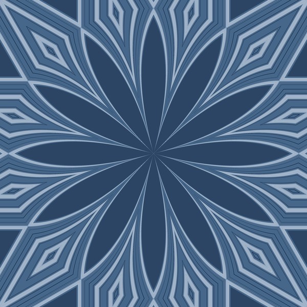 Blue Kaleidoscope (One)